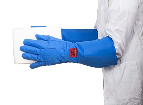 neoLab 2-4239 Baumwolle/Polytetrafluorethylen Kryo Handschuhe, Wasserdicht, Ellbogenlang, Größe XL, Herren Geschlecht, Blau von neoLab