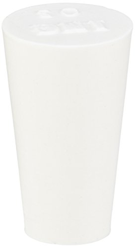 neoLab Silikon-Schwammstopfen, Weiß, 12 mm x 8 mm x 20 mm, 10 Stück von neoLab