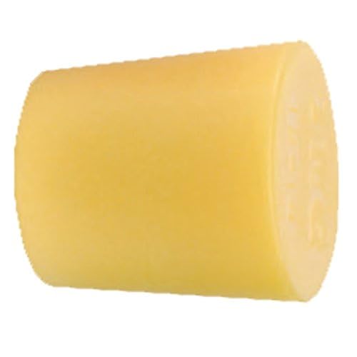 neoLab Silikon-Schwammstopfen, Gelb, 40 mm x 33 mm x 40 mm, 5 Stück von neoLab