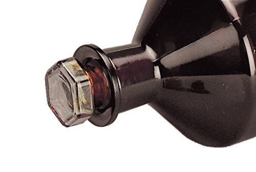 neoLab Borosilikatglas Konische Sechskant-Hohlstopfen für alle Gefäße mit Normal-Schliff, NS 29/32, Braun, 5 Stück von neoLab