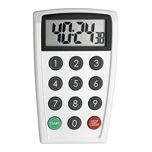 neoLab 2-4576 Timer mit Direkter Zahleneingabe, 66mm x 20mm x 108mm, Weiß von neoLab