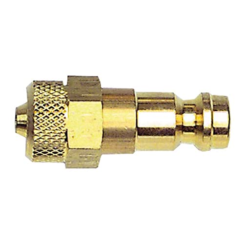 neoLab 2-5080 NW 7.8 Messing Schraubnippel Männlich Klemmverschraubung mit Schlaucholive ohne Absperrung für 6mm x 4mm Ø, Gold von neoLab