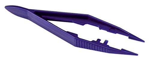 neoLab 2-5095 Einmal-Pinzetten, 111 mm, gerade, feine Spitze, Blau (6-er Pack) von neoLab