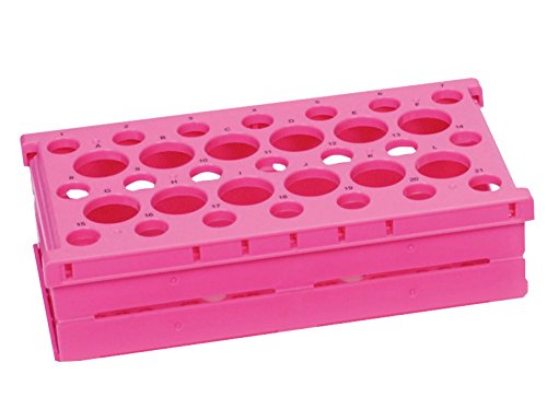 neoLab Pop-Up Polypropylen Gestell für 15 und 50mL, Rosa, 2 Stück von neoLab