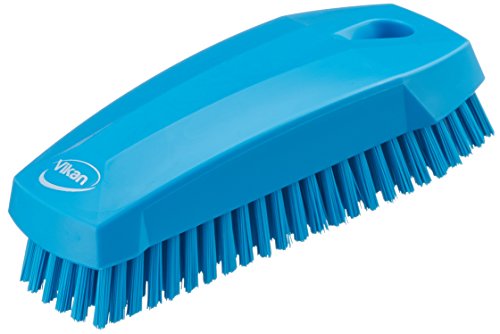 neoLab Polyester Nagelbürste mit Harte Polypropylen Borsten, Blau, 130mm Länge, 50mm Breite, 40mm Höhe von neoLab