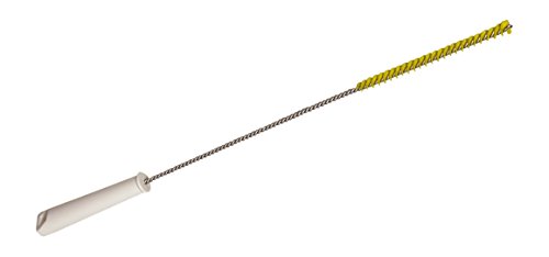neoLab Polypropylen Flaschenbürste mit Harte Borsten, Gelb, 10mm Kopfdurchmesser, 130mm Bürstenlänge von neoLab