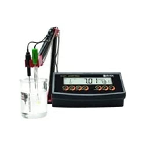 neoLab pH/mV-/Grad C-Mikroprozessor-Messgerät mit Temperaturfühler/Glaselektrode, Kunststoff, Schwarz von neoLab
