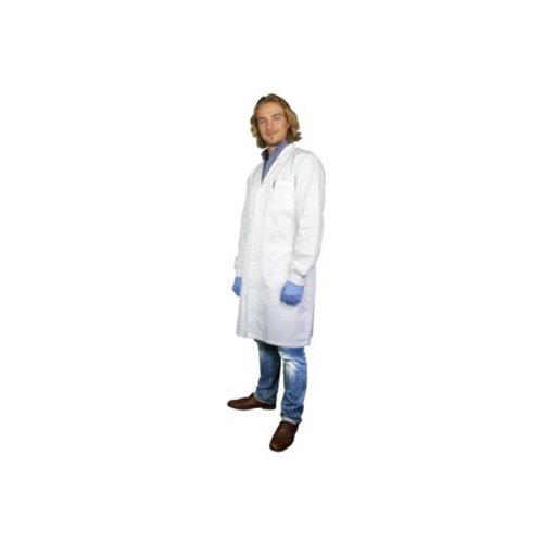 neoLab Herren Labormantel, Bündchen, Reverskragen, Baumwolle, Weiß, Größe 48 von neoLab