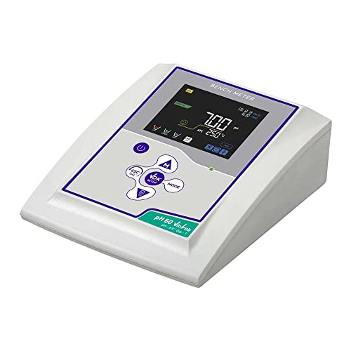 neoLab 4-3103 XS pH 60 Vio Komplett Lab Kit Inklusive pH Elektrode 201T mit Temperatur Sensor Innen und BNC, 45mm x 160mm x 140mm, Grau/Weiß von neoLab