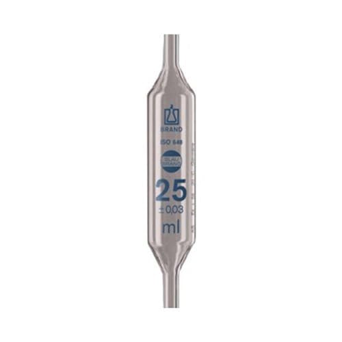 neoLab 4-4028 Vollpipetten Klasse AS, Blaubrand, 25 mL (6-er Pack) von neoLab