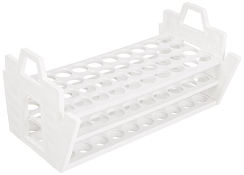 neoLab Polypropylen Schräggestell für 16-20mm Durchmesser Reagenzgläser, Weiß, 152mm Länge x 267mm Breite x 130mm Höhe neoLab Polypropylen Schräggestell für 16-20mm Durchmesser Reagenzgläser, Weiß, 152mm Länge x 267mm Breite x 130mm Höhe von neoLab