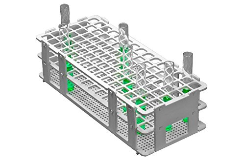 neoLab 6-2500 Economy-Gestell f. Gefäße bis 13 mm, 6 x 15 Plätze, weiß von neoLab