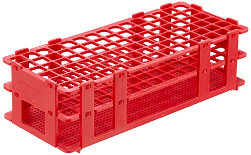 neoLab 6-2510 Economy-Gestell f. Gefäße bis 13 mm, 6 x 15 Plätze, rot von neoLab