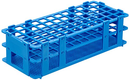 neoLab 6-2521 Economy-Gestell f. Gefäße bis 16 mm, 5 x 12 Plätze, blau von neoLab