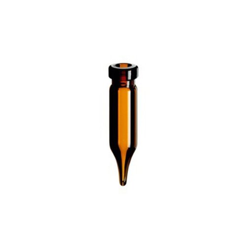neochrom Borosilikatglas Rollrandflaschen, Hydrolytischen Klasse, 1.2mL Kapazität, Braun, 40mm Höhe x 8.2mm Durchmesser, 100 Stück von neochrom