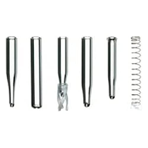 neochrom Borosilikatglas Mikroeinsätze mit Enger Öffnung/Spitze, Klar, 0.1mL Kapazität, Klar, 31mm Höhe x 5mm Durchmesser, 100 Stück von neochrom