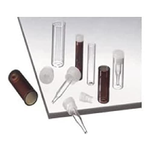 neoLab 7-0743 Flachbodengläser, 31.5 x 11.6 mm, PE-Stopfen, 2 mL, Braunglas (100-er Pack) von neoLab