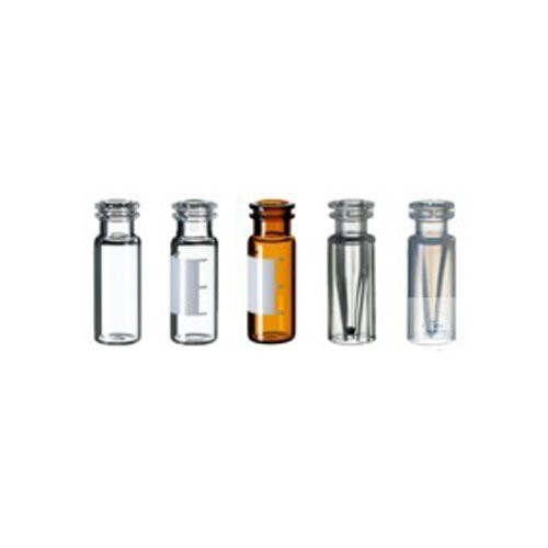 neochrom Borosilikatglas Schnappringflaschen, Weite Öffnung, 1.5mL Kapazität, Klar, 32mm Höhe x 11.6mm Durchmesser, 100 Stück von neochrom