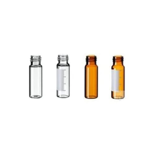 neochrom Borosilikatglas Gewindeflaschen, Gewinde 13-425, 4.0mL Kapazität, Klar, 45mm Höhe x 14.7mm Durchmesser, 100 Stück von neochrom