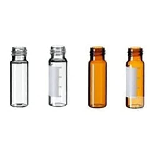 neochrom Borosilikatglas Gewindeflaschen, Gewinde 13-425, 4.0mL Kapazität, Braun, 45mm Höhe x 14.7mm Durchmesser, 100 Stück von neoLab