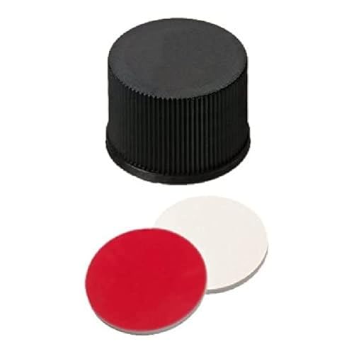 neoLab 7-0886 Schraubkappe ND15 Geschlossen, PP, Silikon Weiß/PTFE Rot (100-er Pack) von neoLab