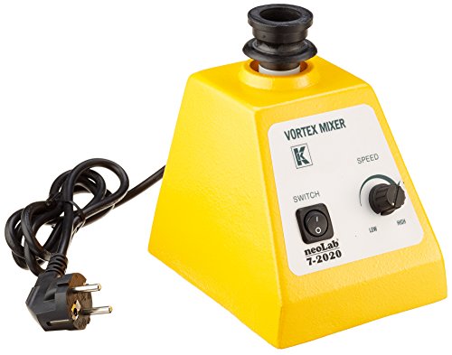 neoLab Vortex Schüttler, Stufenlos Einstellbar, 0-3150 rpm, Gelb, 165mm Länge x 165mm Breite x 180mm Höhe neoLab Vortex Schüttler, Stufenlos Einstellbar, 0-3150 rpm, Gelb, 165mm Länge x 165mm Breite x 180mm Höhe von neoLab