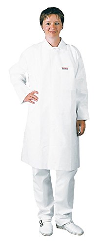 neoLab 7-3070 Reinraumkittel, PP, Universalgröße 105 cm lang, Weiß 10er Pack von neoLab