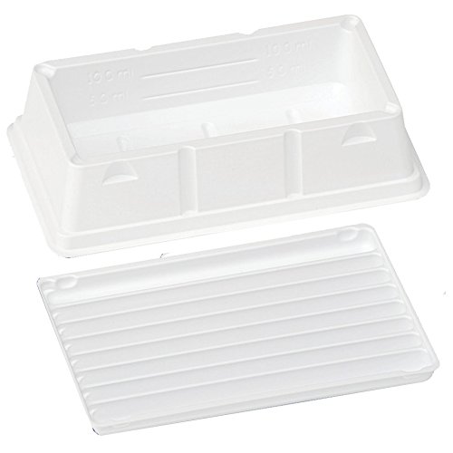 neoLab Polystyrol Pipettierwanne, 50mL Kapazität, Steril, Weiß, 100 Stück von neoLab