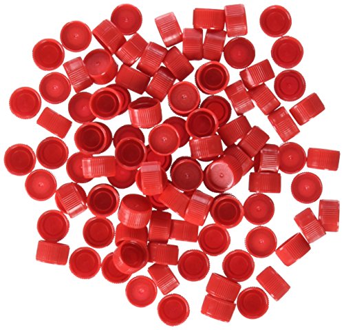 neoLab HDPE Schraubverschlüsse für Reaktionsgef, Rot, 1000 Stück von neoLab