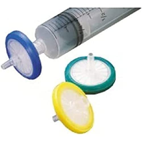neoLab Cellulose-Mischester Spritzenvorsatzfilter, 0.22µm Porengröße, 33mm Durchmesser, Blau, 50 Stück von neoLab