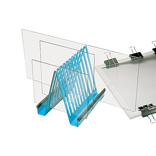 neoLab Stahl/Epoxidharzbeschichtet Elektrophoreseplatten-Ständer, Hellblau, 200mm x 160mm x 180mm von neoLab