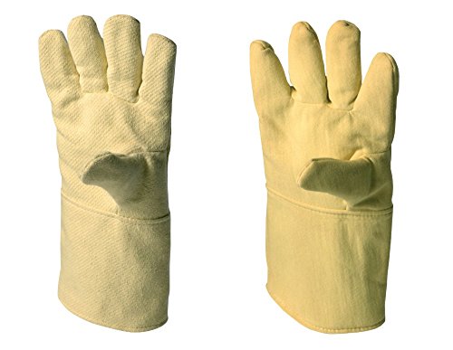 neoLab 8-4007 3-Finger-Hitzeschutzhandschuhe, Aramid, bis 350 Grad C, 40 cm lang, Paar von neoLab