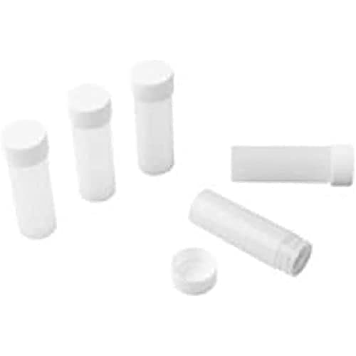 neoLab HDPE Szintillations Fläschchen mit Schraubverschluß, Weiß, 6mL Kapazität, 100 Stück von neoLab