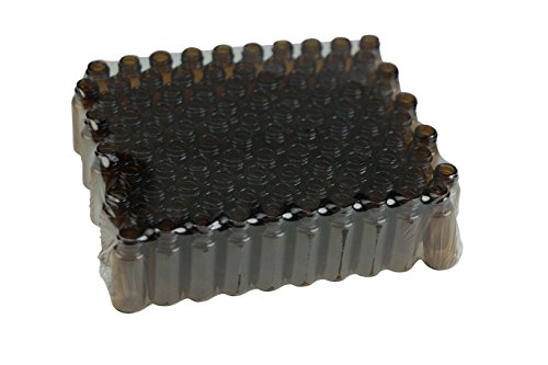 Wheaton Borosilikatglas Probenfläschchen, Braun, 1.5mL Kapazität, Gew 8mm, 12mm Durchmesser, 32mm Höhe, 200 Stück von Wheaton