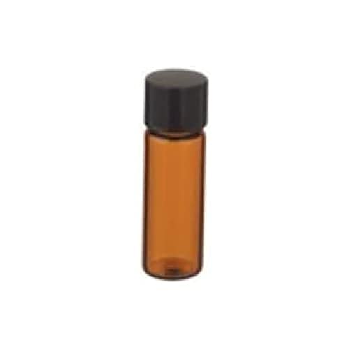 Wheaton Borosilikatglas Probenfläschchen mit Kappe und Dichtung, Braun, 8mL Kapazität, 63mm Höhe, 144 Stück von Wheaton