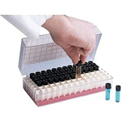 Wheaton Polystyrol Aufbewahrungskasten für 60 Fläschchen bis, 13mm Durchmesser, Transparent, 186mm x 95mm x 60mm Wheaton Polystyrol Aufbewahrungskasten für 60 Fläschchen bis, 13mm Durchmesser, Transparent, 186mm x 95mm x 60mm von Wheaton