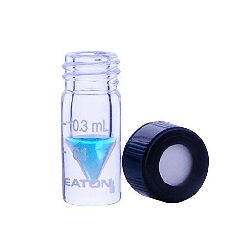 Wheaton Borosilikatglas V-Vial mit Schraubverschluss, Transparent, 0.3mL Kapazität, Graduiert, 35mm Höhe Wheaton Borosilikatglas V-Vial mit Schraubverschluss, Transparent, 0.3mL Kapazität, Graduiert, 35mm Höhe von Wheaton