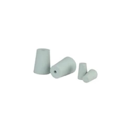 neoLab Gummi Stopfen ohne Loch für Butyrometer, 22mm Durchmesser, 30mm Höhe, Blau, 10 Stück von neoLab