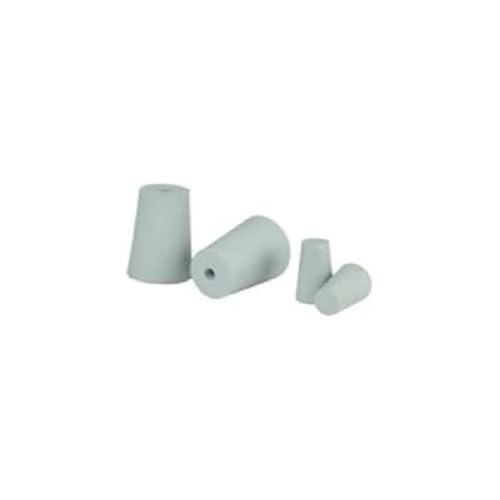 neoLab Gummi Stopfen ohne Loch Für Butyrometer, 13mm Durchmesser, 20mm Höhe, Blau, 10 Stück von neoLab