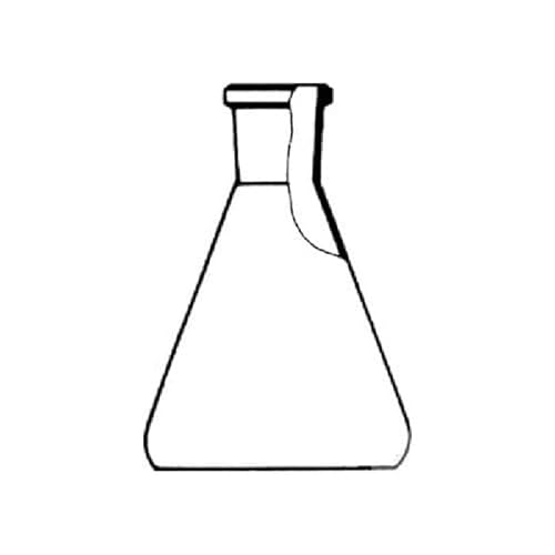 neoLab ecoLab Duran Borosilikatglas Erlenmeyer-Kolben mit NS 14, 5/23, Transparent, 50mL Kapazität, 10 Stück von neoLab
