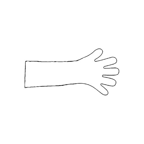 neoLab Gummi Handschuh, Universal-Plus, Blau, Größe M von neoLab