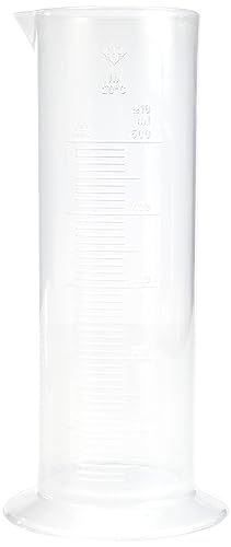 Vitlab Polypropylen Messzylinder, Niedrige Form, Runder Fuß, 500mL Kapazität von Vitlab