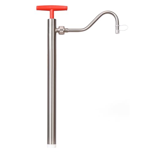 Bürkle Edelstahl Fasspumpe mit Auslaufbogen, 540mL Kapazität, 91cm Länge von neoLab