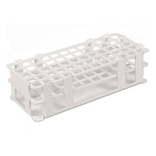Bürkle Polypropylen Reagenzglasgestell für Rohre bis 16 mm Durchmesser, 60 Röhrchen, 5x12 Aufnahmen, Weiß, 246mm x 104mm x 70mm Bürkle Polypropylen Reagenzglasgestell für Rohre bis 16 mm Durchmesser, 60 Röhrchen, 5x12 Aufnahmen, Weiß, 246mm x 104mm x 70mm von neoLab