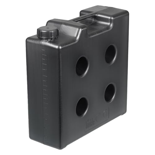 Bürkle Polypropylen Leitfähig Raumsparkanister ohne Gewindestutzen, 10L Kapazität, Schwarz von neoLab