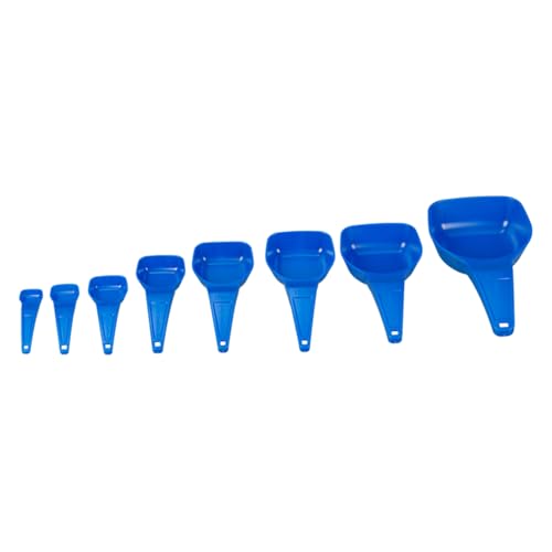 neoLab KL-2222 Messlöffel Set, PS, Blau, 8 Löffel 0.5-50ml von neoLab