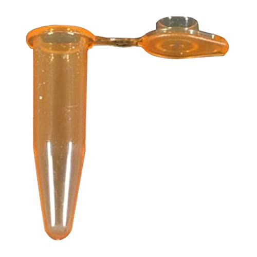 neoLab Polypropylen Reaktionsgefäße mit Deckel, Orange, 0.5ml Kapazität, 30mm Höhe, 1000 Stück von neoLab
