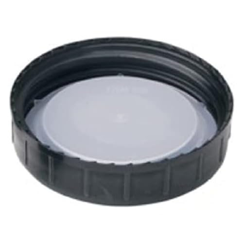 neoLab Schraubgewindeverschlüsse mit Kunststoffeinla für Enghals-Glasflaschen, Polypropylene (PP), DIN 45, Schwarze von neoLab