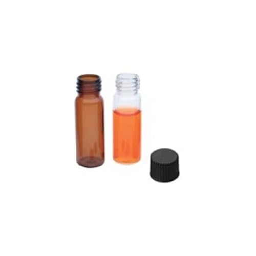 neochrom Gewindefläschchen Klarglas mit Schrift, 2mL Kapazität, 9mm Gewinde, 12mm x 32mm, 100 Stück von neochrom