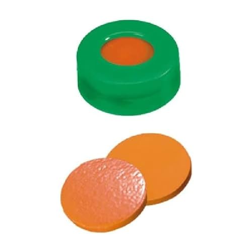 neochrom EC-1064 Schnappringkappe, 11 mm, Orangenes FEP, Grün (100-er Pack) von neochrom